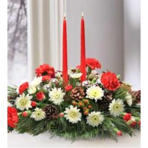SUE-Christmas Candlelight Centerpiece