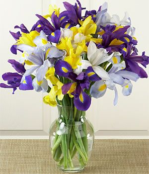Iris wedding bouquet