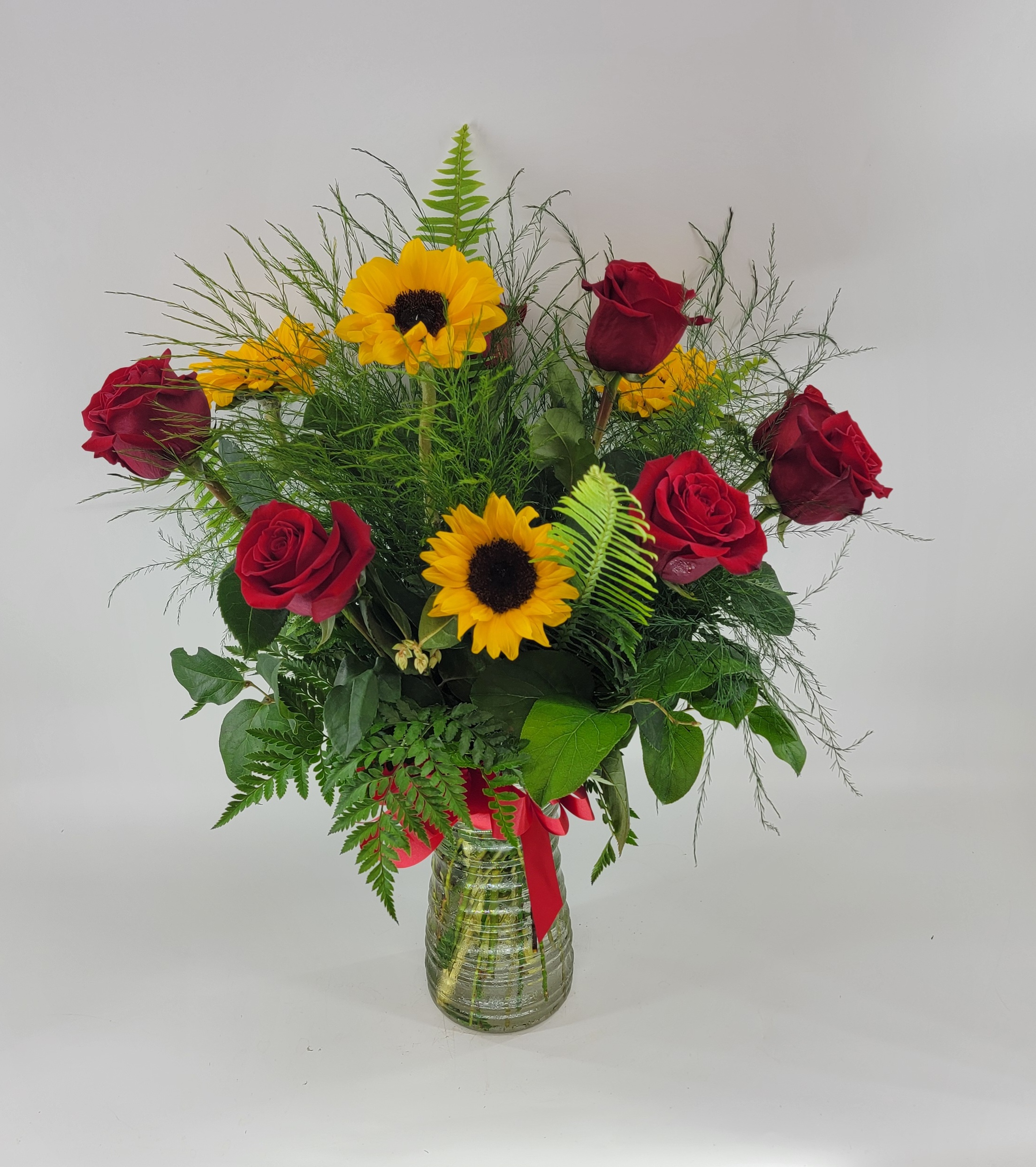 rose & sunflowers